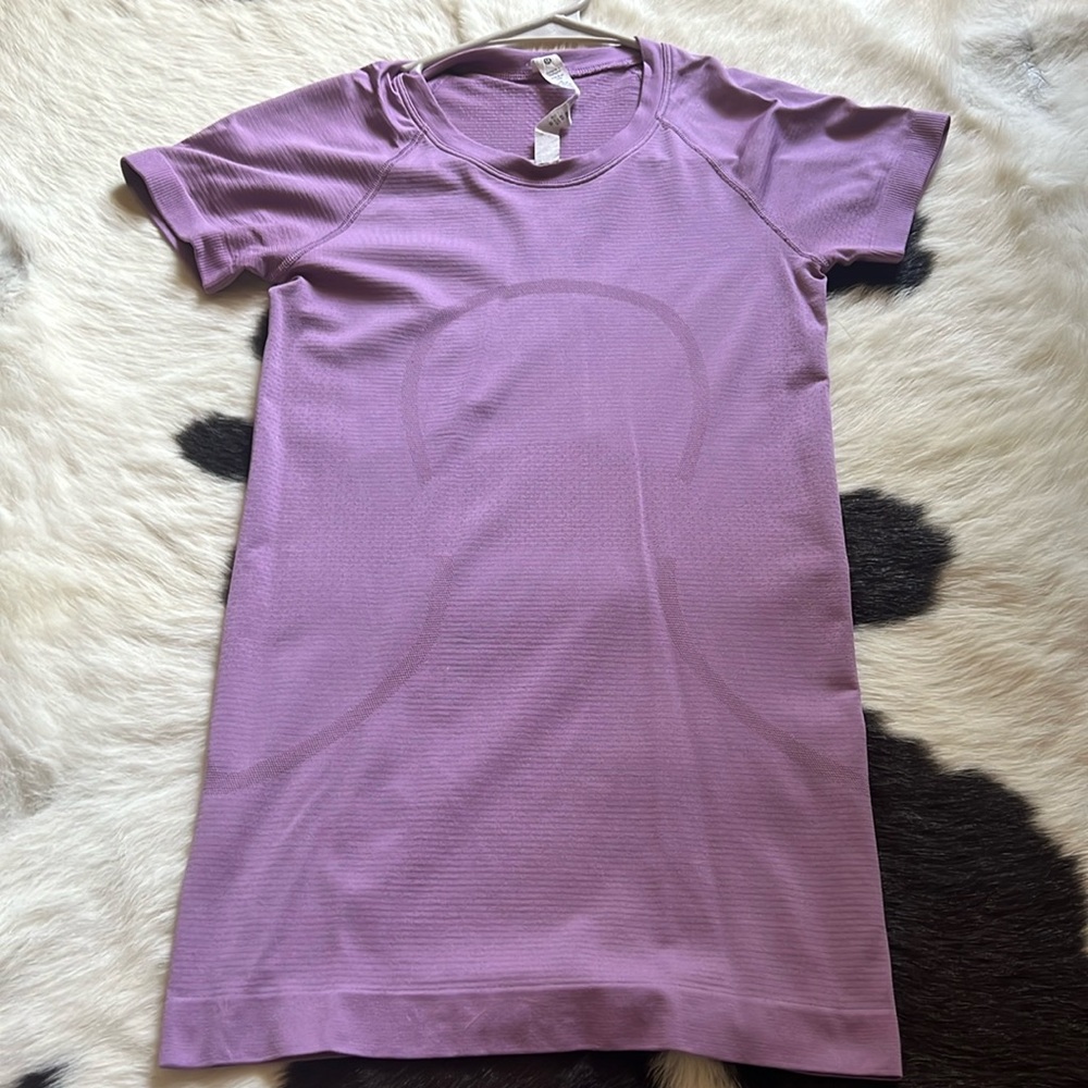 Purple Lululemon Swiftly Tech Short Sleeve